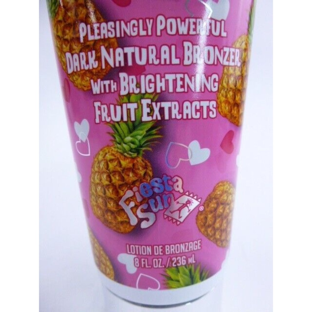 Fiesta Sun Pink Pineapple Passion Tanning Lotion Size 8 oz Dark Natural Bronzer - Picture 3 of 7
